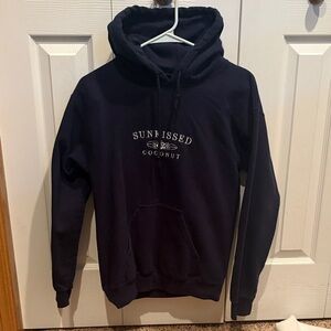 Sun Kissed Coconut Navy Hoodie